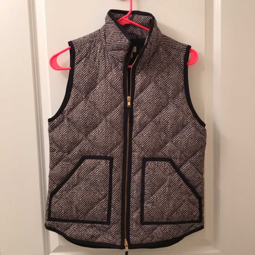 Jcrew herringbone vest